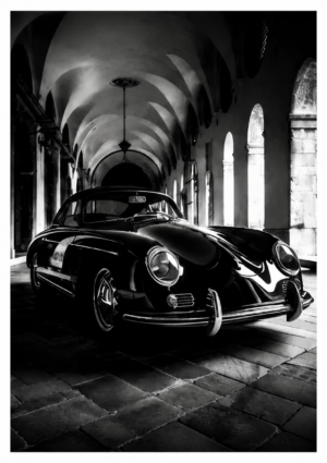 Black Porsche set 1 of 3